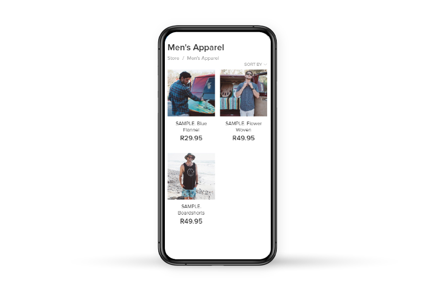 ecommerce store mobile view demo