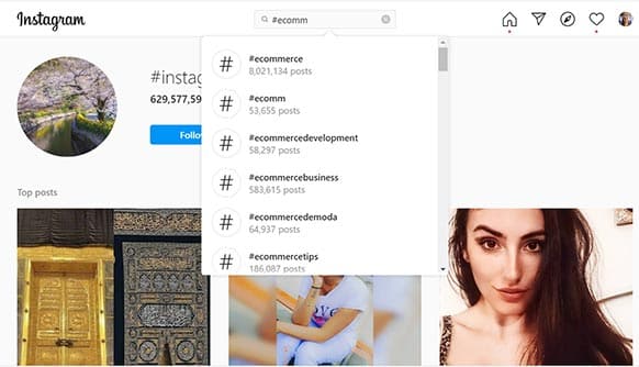 Keyword hashtag research Instagram