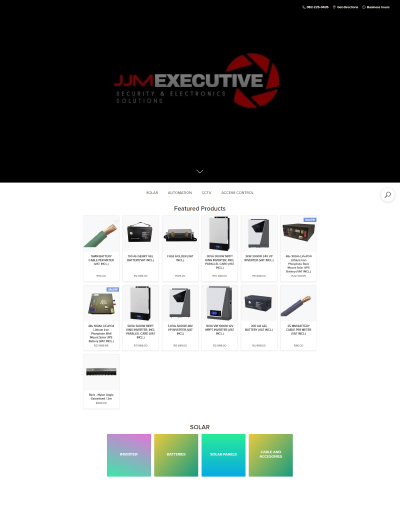 online store website showcase example jjm executive