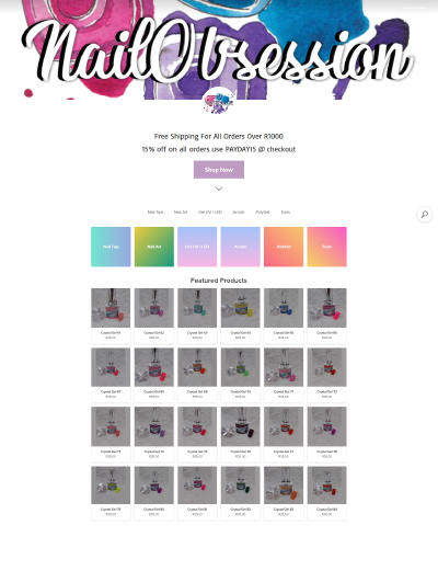 online store website showcase example laptop theme