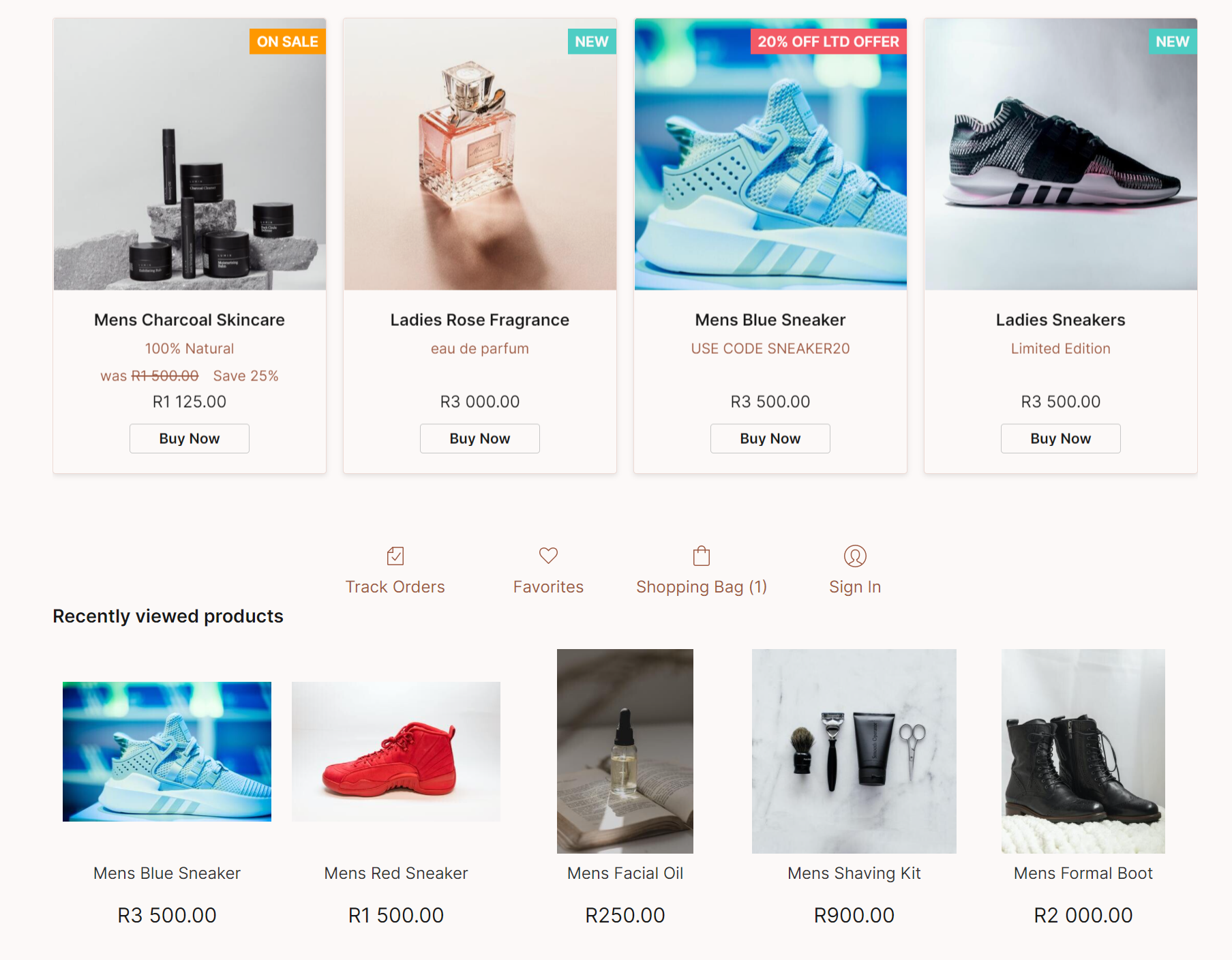 free online shop product catalogue layout preview