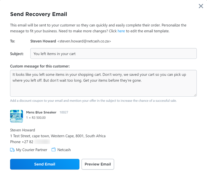 recover email